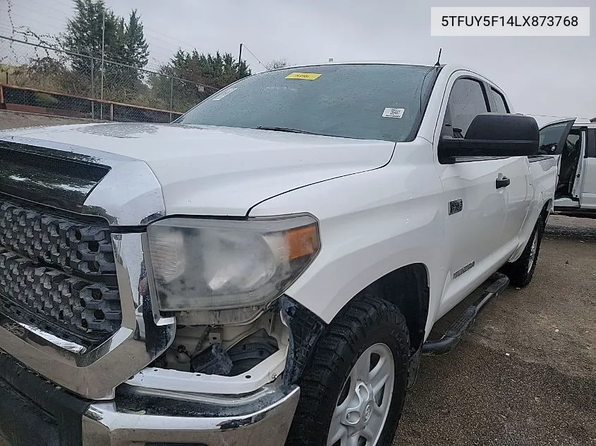 2020 Toyota Tundra Sr5 VIN: 5TFUY5F14LX873768 Lot: 40866189