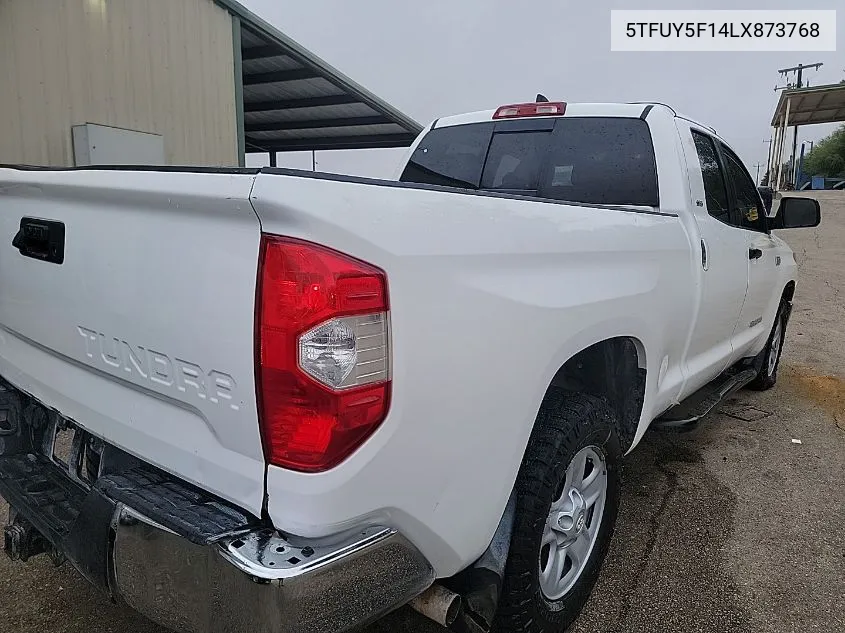 2020 Toyota Tundra Sr5 VIN: 5TFUY5F14LX873768 Lot: 40866189