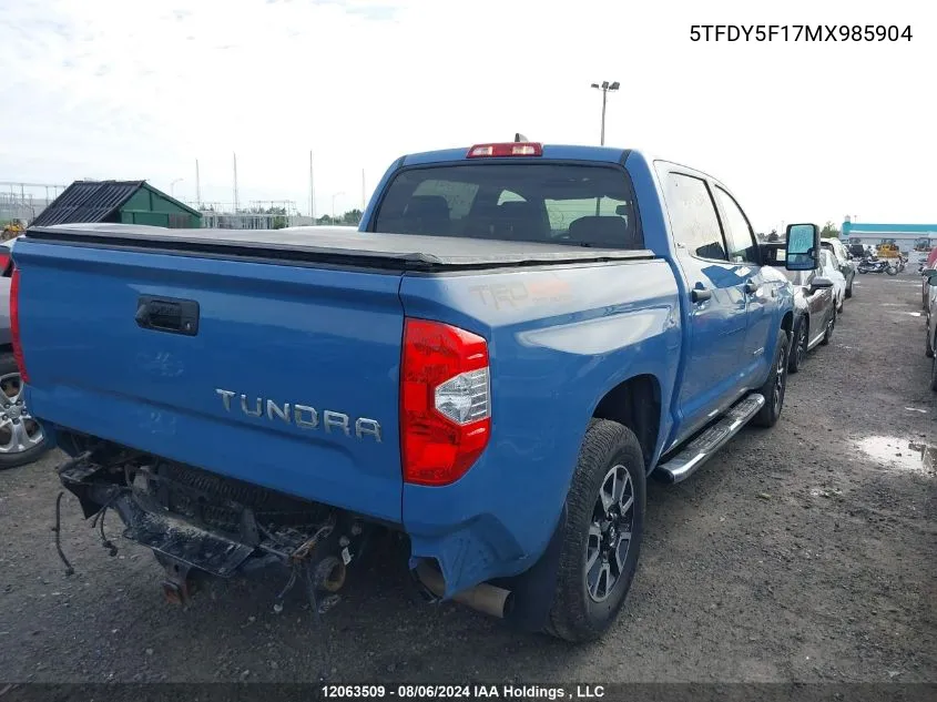 5TFDY5F17MX985904 2021 Toyota Tundra Sr5