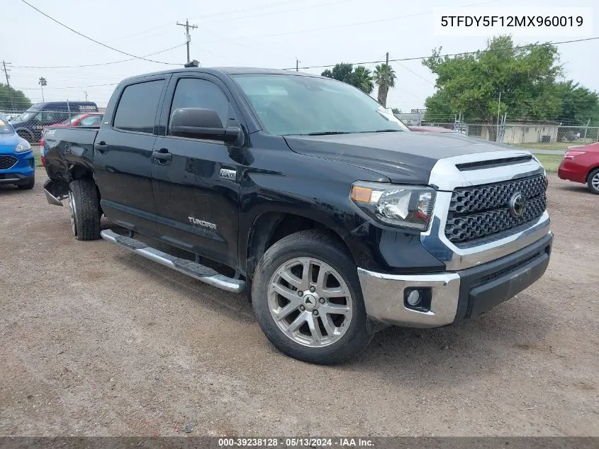 2021 Toyota Tundra Sr5 VIN: 5TFDY5F12MX960019 Lot: 39238128