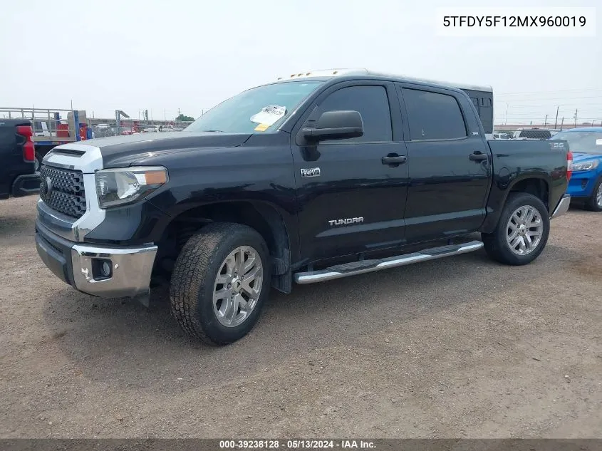 2021 Toyota Tundra Sr5 VIN: 5TFDY5F12MX960019 Lot: 39238128