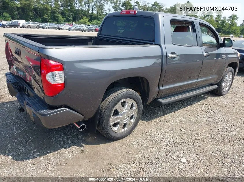 5TFAY5F10MX044703 2021 Toyota Tundra 1794 Edition