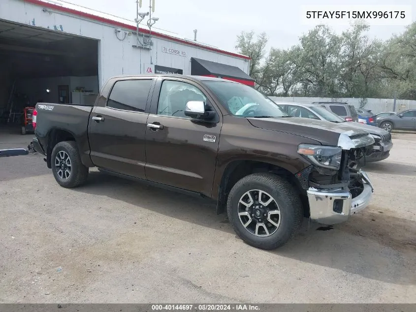 5TFAY5F15MX996175 2021 Toyota Tundra 1794 Edition