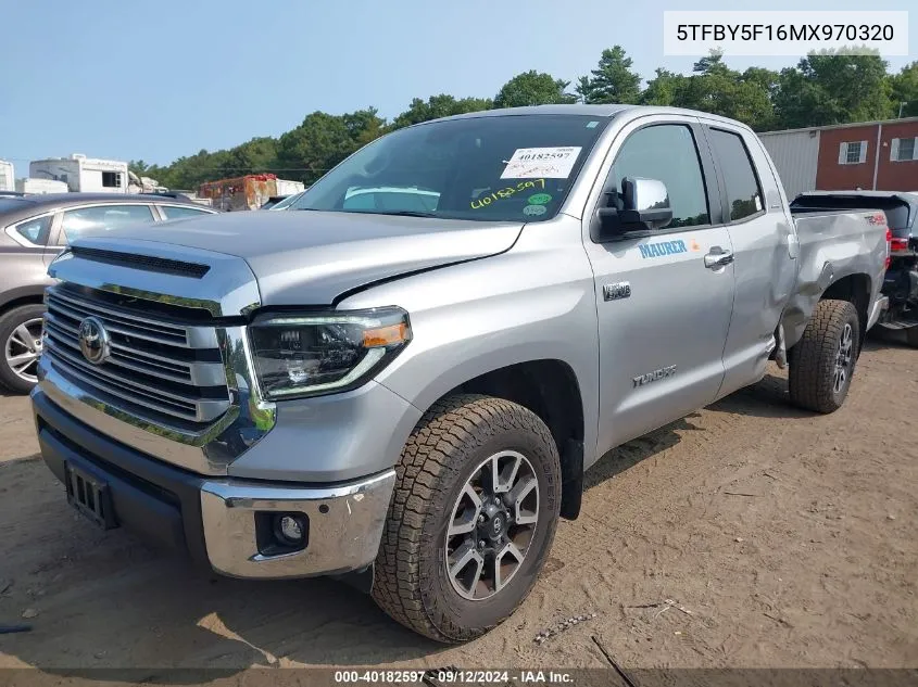 5TFBY5F16MX970320 2021 Toyota Tundra Double Cab Limited