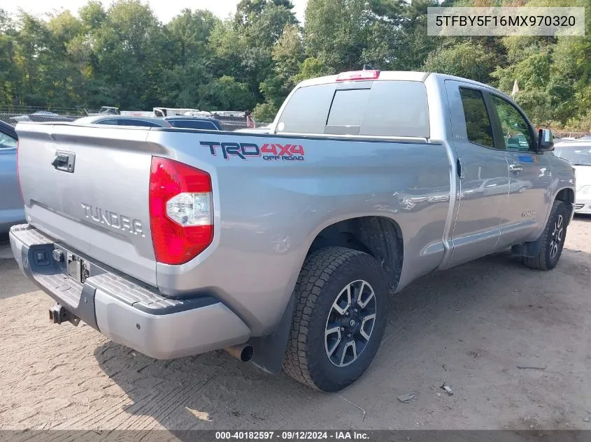 5TFBY5F16MX970320 2021 Toyota Tundra Double Cab Limited