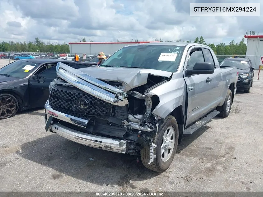 5TFRY5F16MX294224 2021 Toyota Tundra Sr5