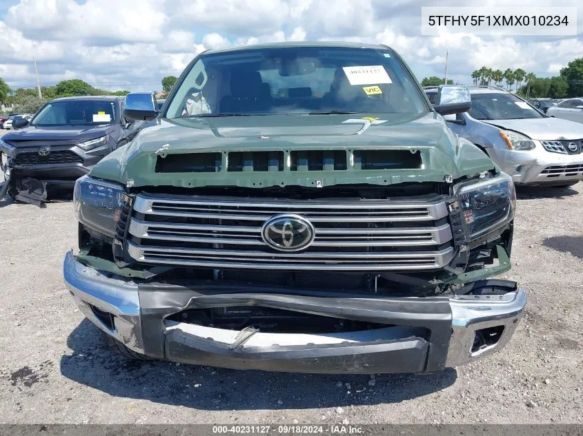 5TFHY5F1XMX010234 2021 Toyota Tundra Limited