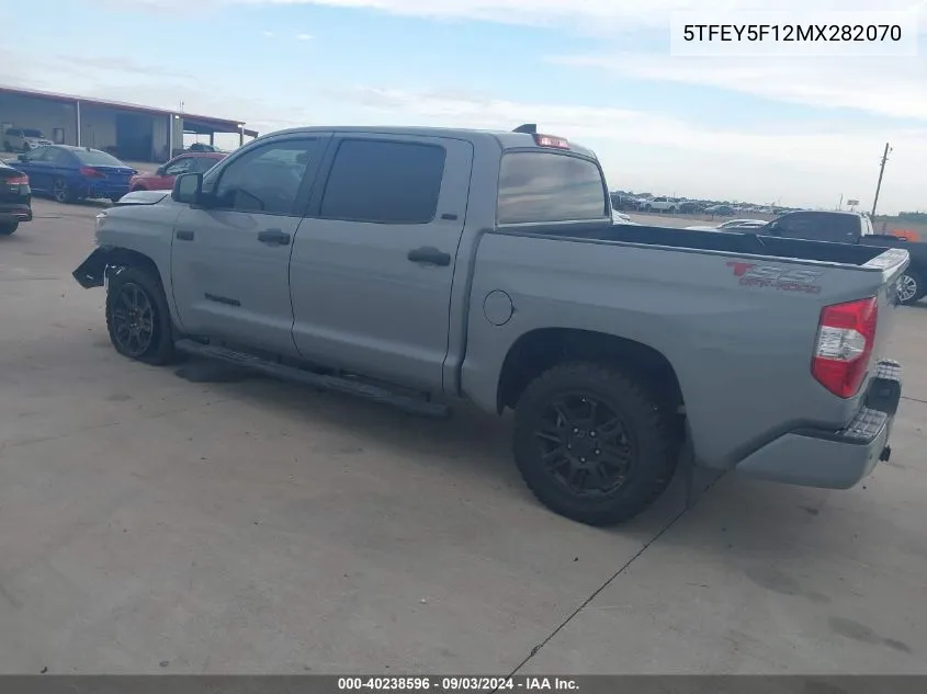 2021 Toyota Tundra Sr5 VIN: 5TFEY5F12MX282070 Lot: 40238596