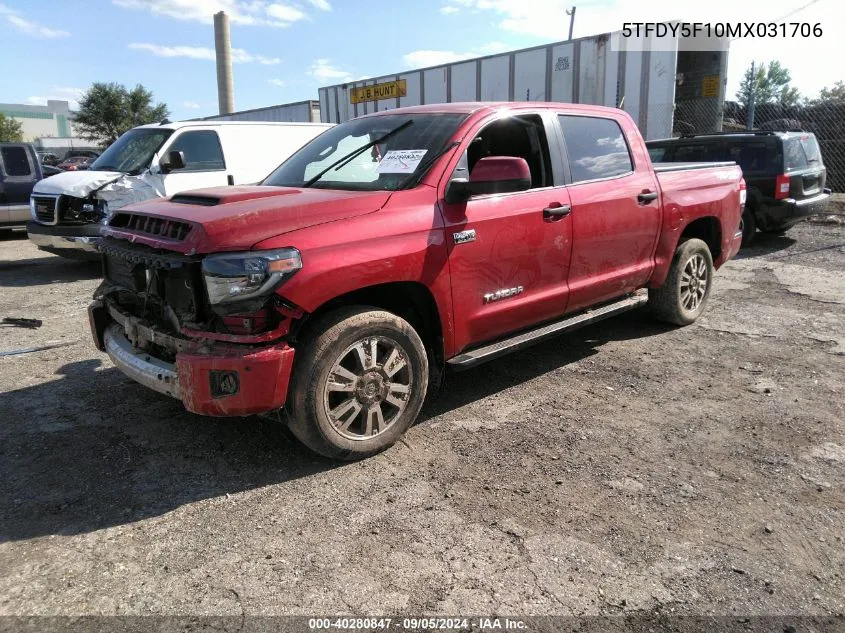 5TFDY5F10MX031706 2021 Toyota Tundra Sr5