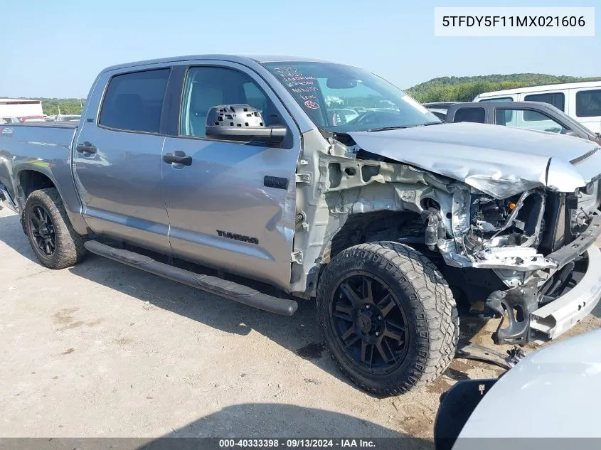 2021 Toyota Tundra Crewmax Sr5/Crewmax Trd P VIN: 5TFDY5F11MX021606 Lot: 40333398