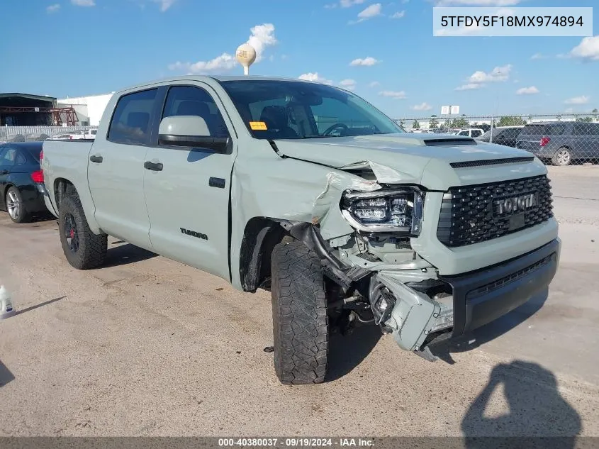 5TFDY5F18MX974894 2021 Toyota Tundra Trd Pro