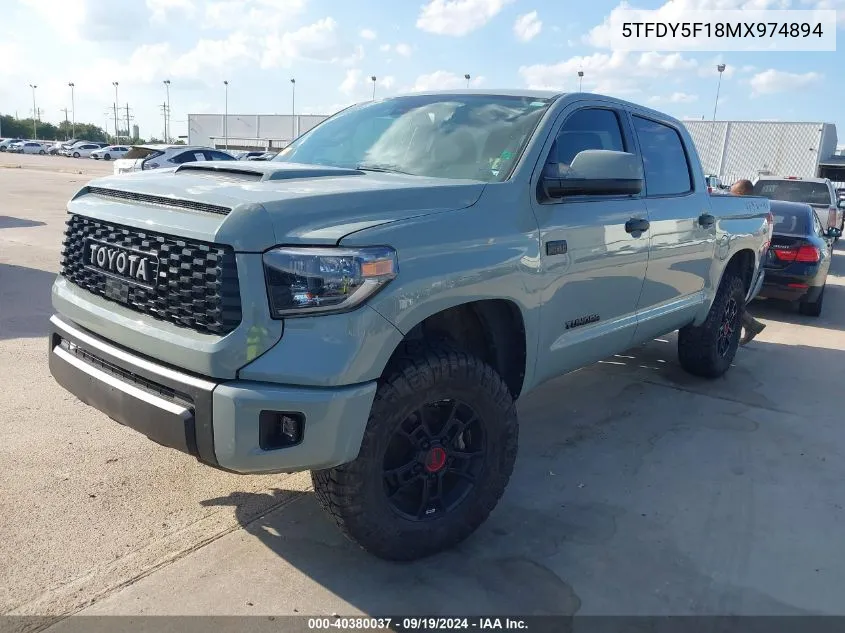 5TFDY5F18MX974894 2021 Toyota Tundra Trd Pro