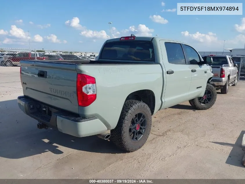 5TFDY5F18MX974894 2021 Toyota Tundra Trd Pro