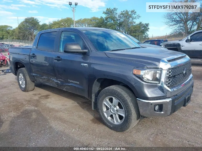 2021 Toyota Tundra Crewmax Sr5/Crewmax Trd P VIN: 5TFDY5F11MX979287 Lot: 40403182