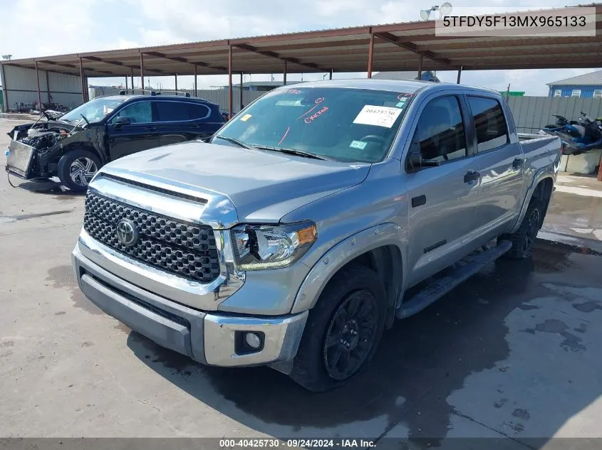 2021 Toyota Tundra Sr5 VIN: 5TFDY5F13MX965133 Lot: 40425730