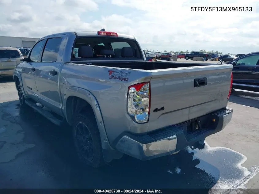 2021 Toyota Tundra Sr5 VIN: 5TFDY5F13MX965133 Lot: 40425730