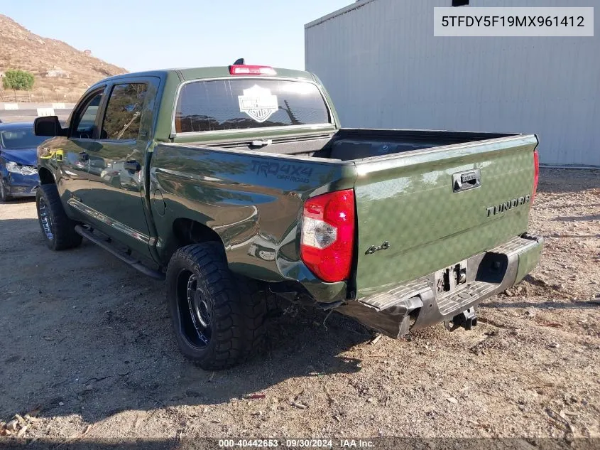 5TFDY5F19MX961412 2021 Toyota Tundra Sr5