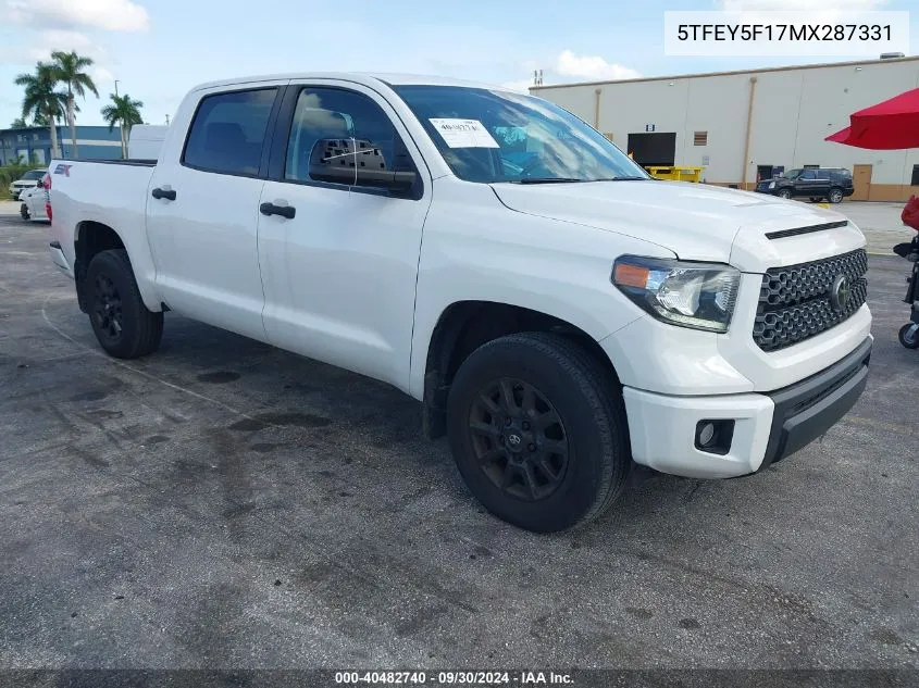 5TFEY5F17MX287331 2021 Toyota Tundra Sr5