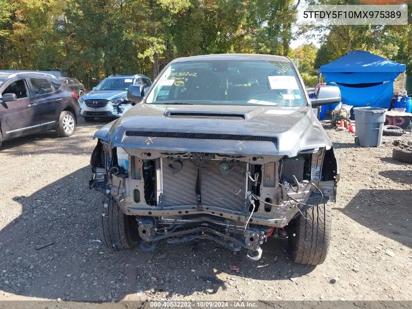 2021 Toyota Tundra Sr5 VIN: 5TFDY5F10MX975389 Lot: 40532202