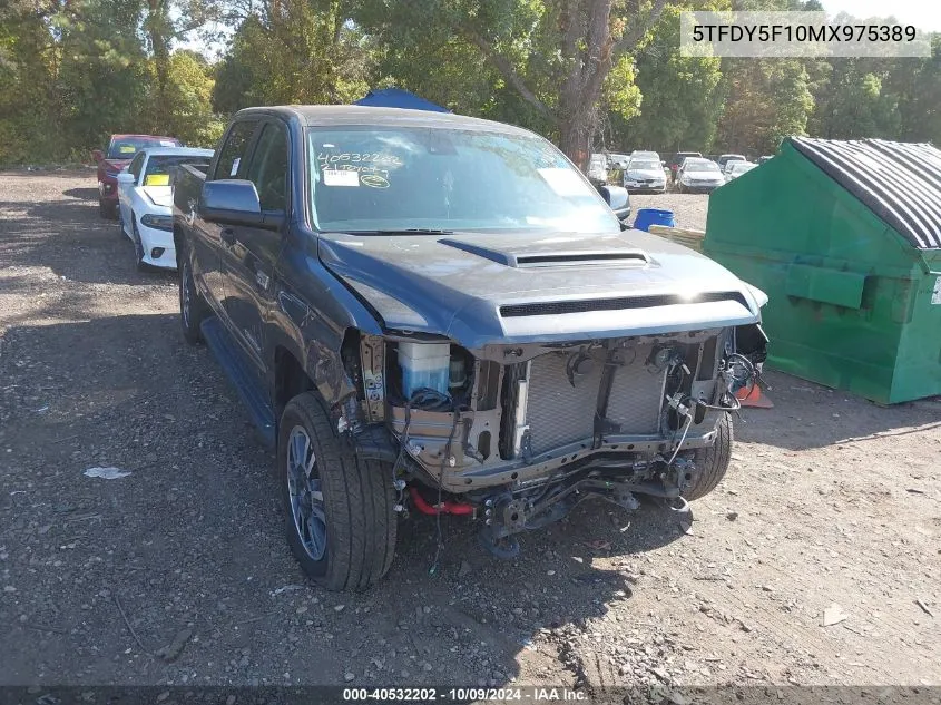 2021 Toyota Tundra Sr5 VIN: 5TFDY5F10MX975389 Lot: 40532202