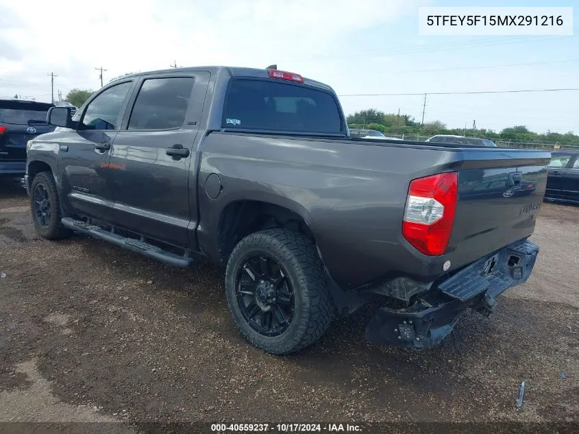 2021 Toyota Tundra Sr5 VIN: 5TFEY5F15MX291216 Lot: 40559237