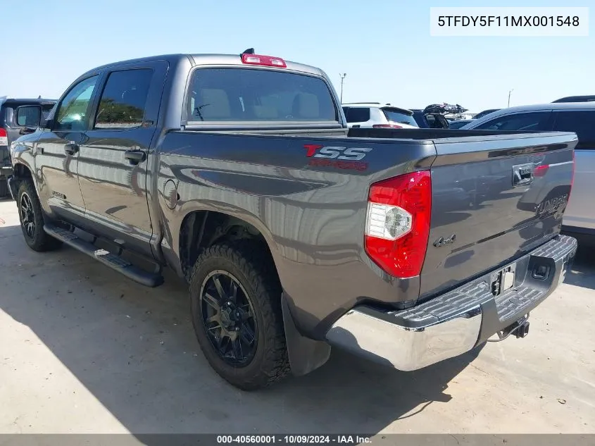 2021 Toyota Tundra Crewmax Sr5/Crewmax Trd Pro VIN: 5TFDY5F11MX001548 Lot: 40560001