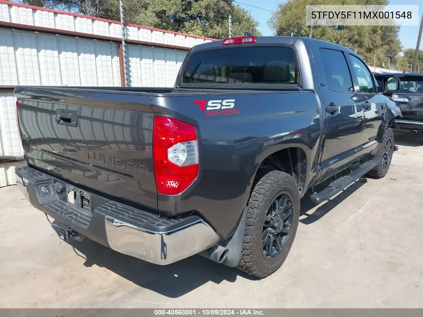 2021 Toyota Tundra Crewmax Sr5/Crewmax Trd Pro VIN: 5TFDY5F11MX001548 Lot: 40560001