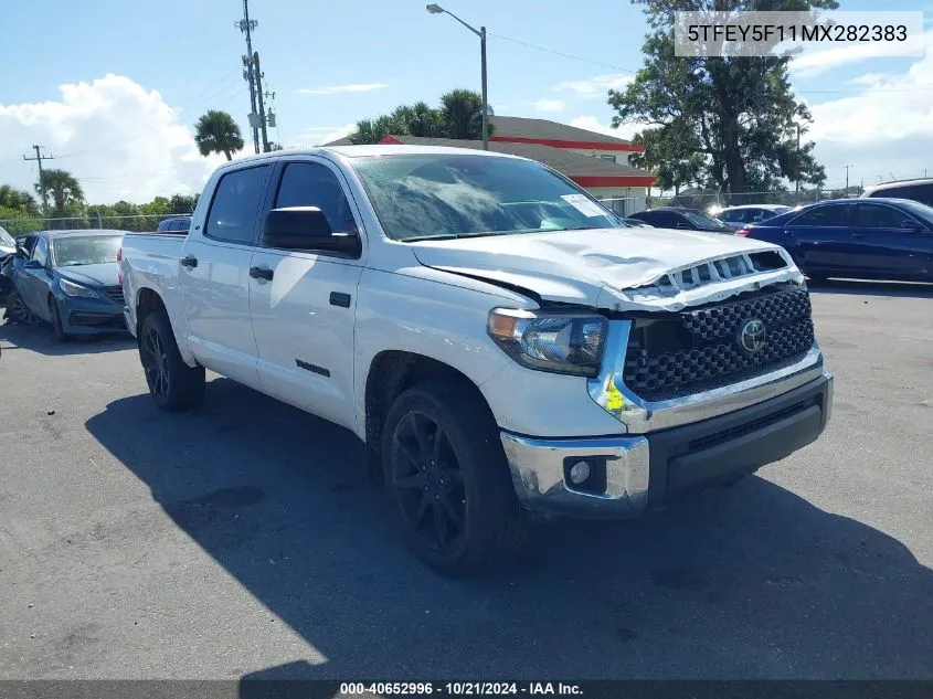 2021 Toyota Tundra Crewmax Sr5 VIN: 5TFEY5F11MX282383 Lot: 40652996