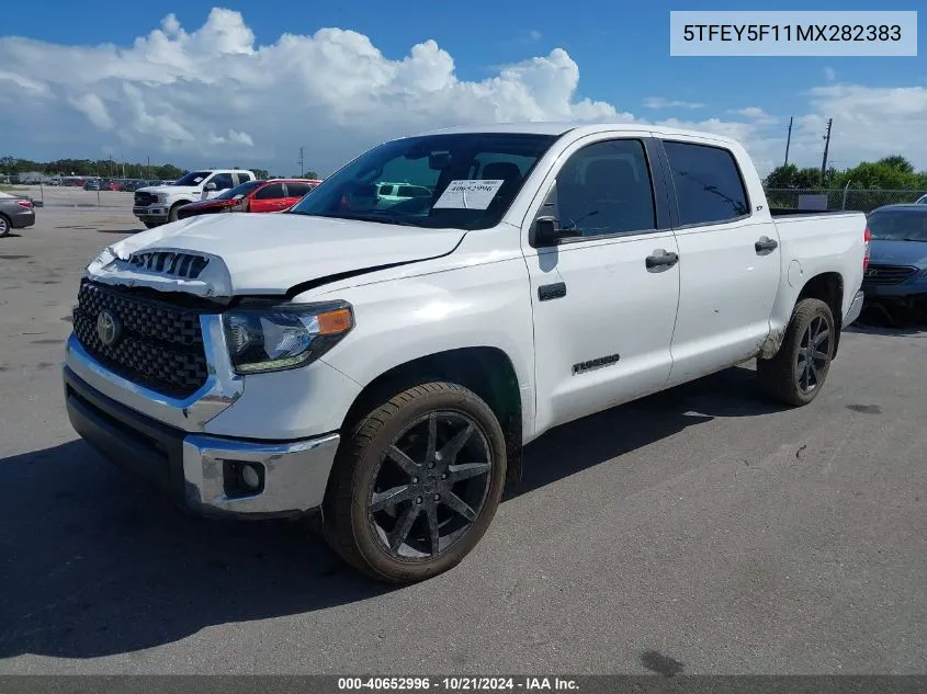 2021 Toyota Tundra Crewmax Sr5 VIN: 5TFEY5F11MX282383 Lot: 40652996