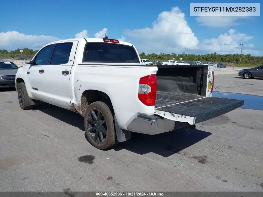 2021 Toyota Tundra Crewmax Sr5 VIN: 5TFEY5F11MX282383 Lot: 40652996