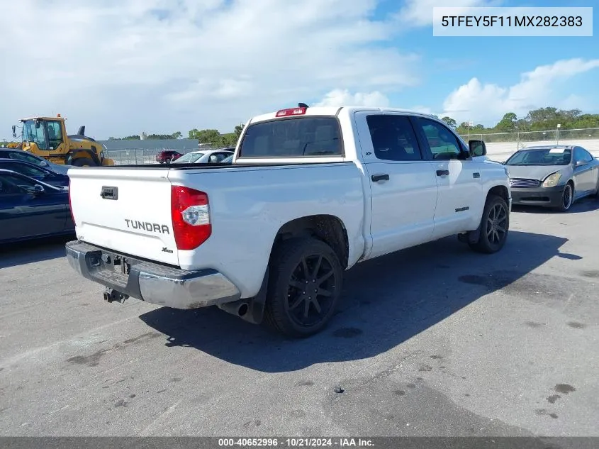 2021 Toyota Tundra Crewmax Sr5 VIN: 5TFEY5F11MX282383 Lot: 40652996