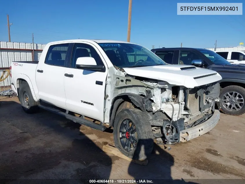 5TFDY5F15MX992401 2021 Toyota Tundra Trd Pro