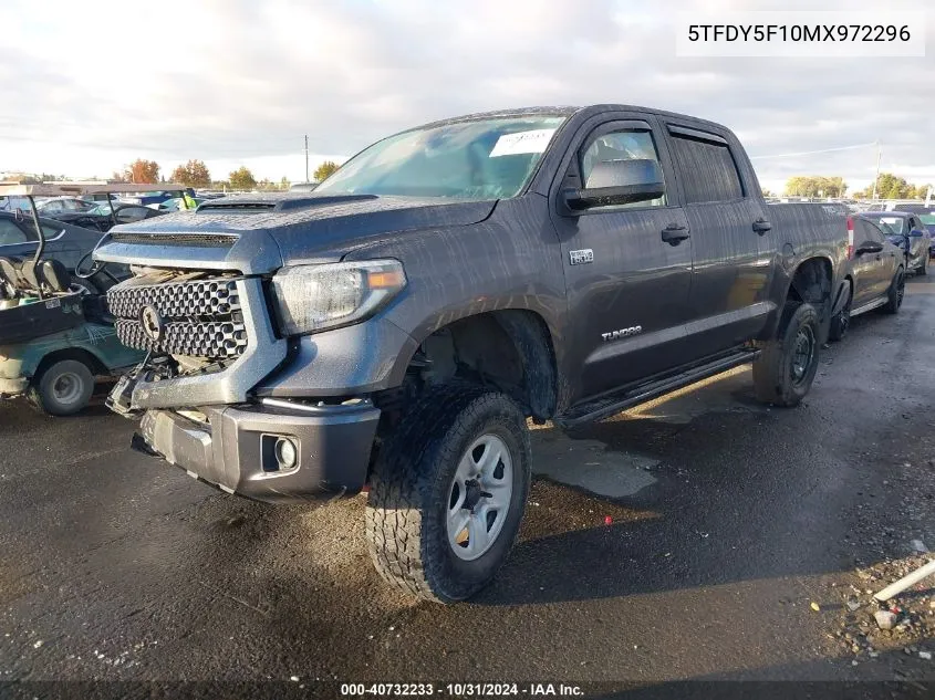 2021 Toyota Tundra Crewmax Sr5/Crewmax Trd Pro VIN: 5TFDY5F10MX972296 Lot: 40732233