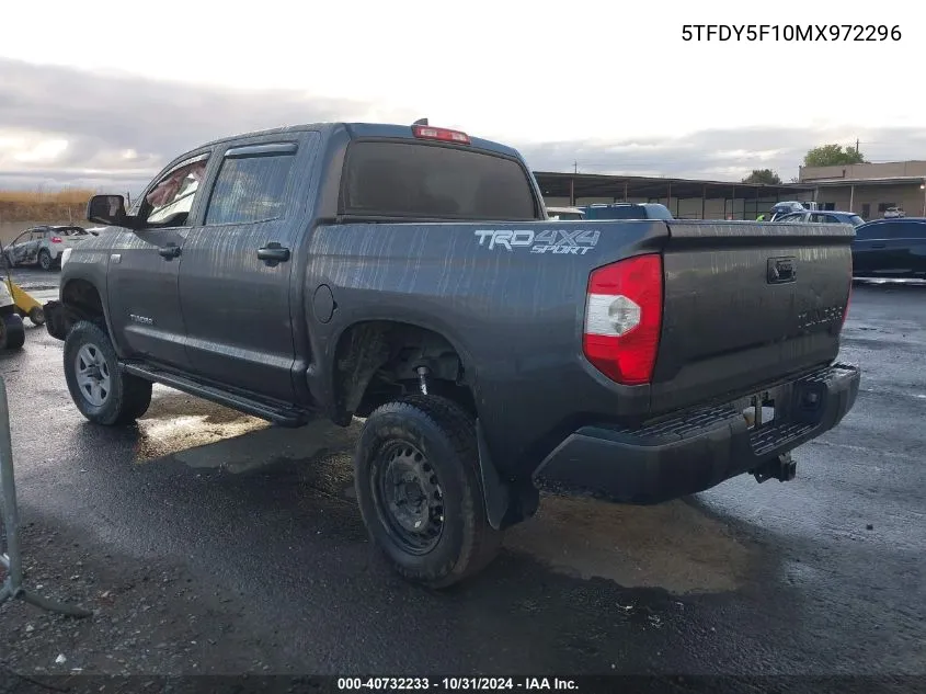 2021 Toyota Tundra Crewmax Sr5/Crewmax Trd Pro VIN: 5TFDY5F10MX972296 Lot: 40732233