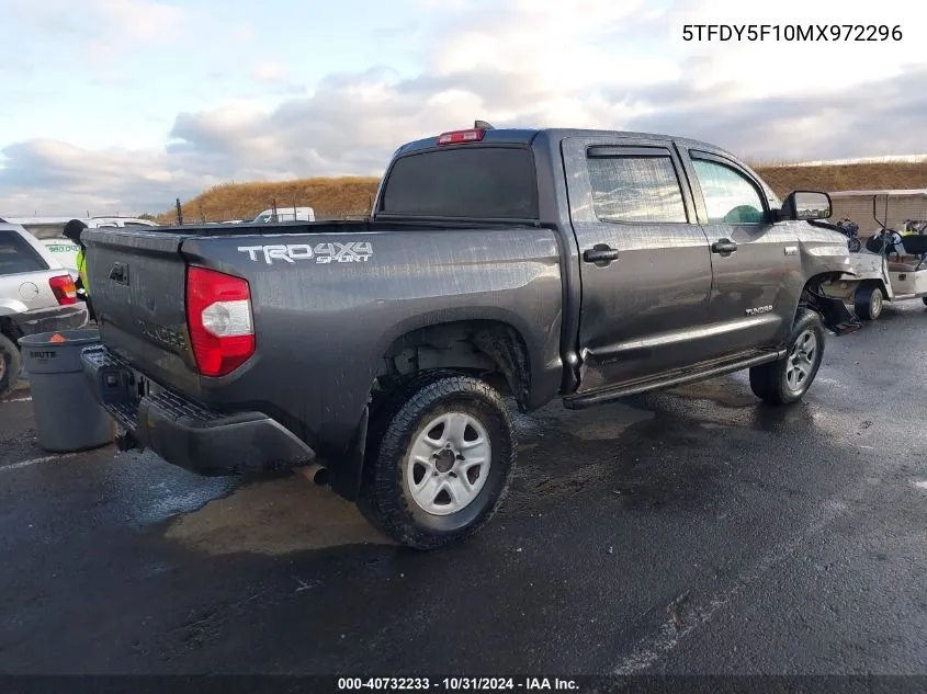 2021 Toyota Tundra Crewmax Sr5/Crewmax Trd Pro VIN: 5TFDY5F10MX972296 Lot: 40732233