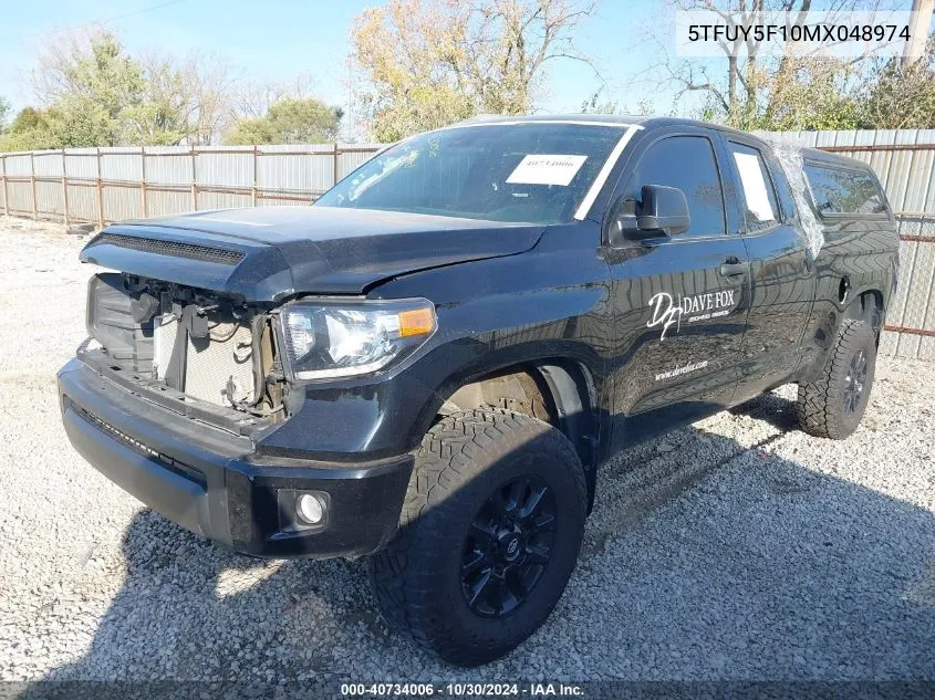 2021 Toyota Tundra Sr5 VIN: 5TFUY5F10MX048974 Lot: 40734006