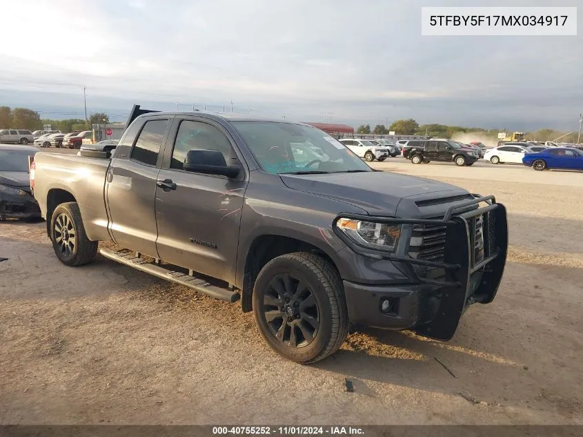 5TFBY5F17MX034917 2021 Toyota Tundra Limited