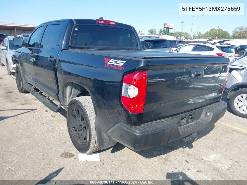 2021 Toyota Tundra Sr5 VIN: 5TFEY5F13MX275659 Lot: 40796171