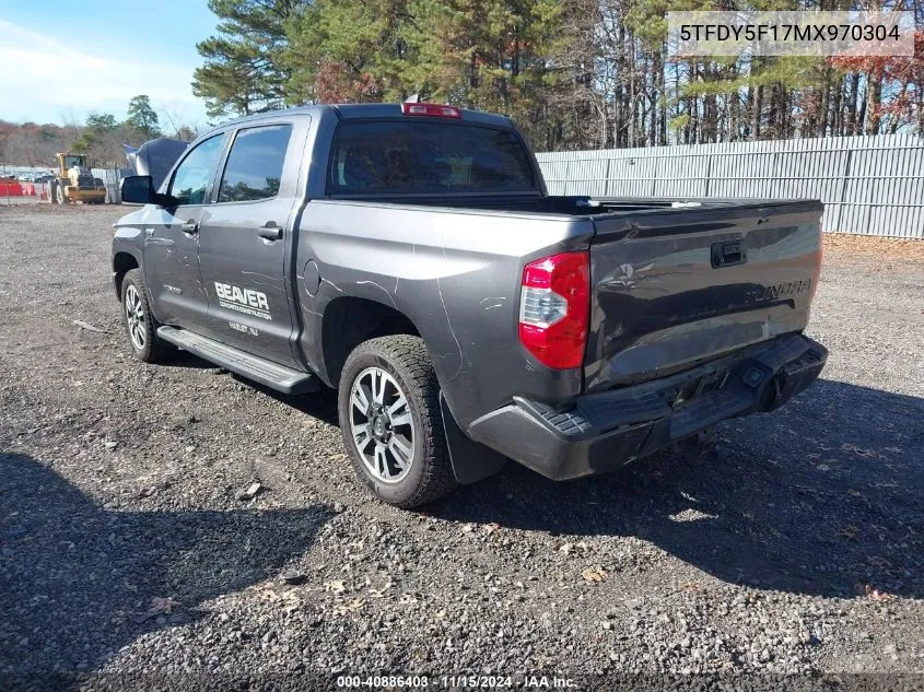 2021 Toyota Tundra Sr5 VIN: 5TFDY5F17MX970304 Lot: 40886403