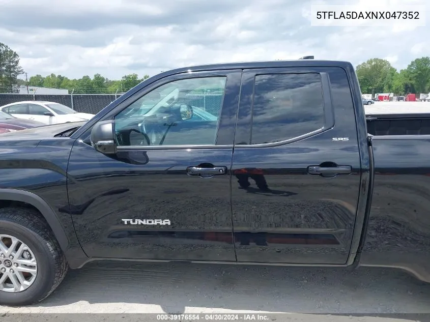 5TFLA5DAXNX047352 2022 Toyota Tundra Sr5