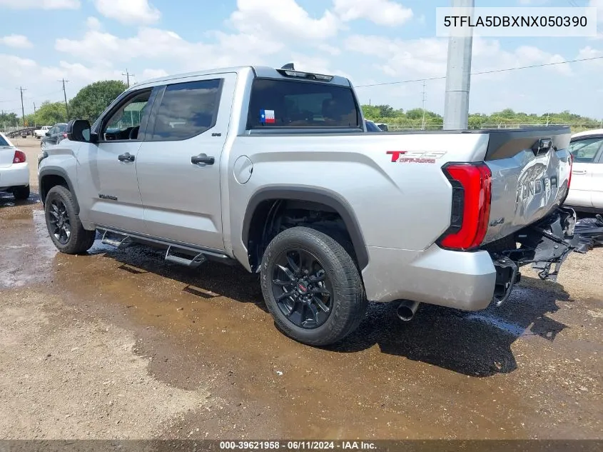 2022 Toyota Tundra Sr5 VIN: 5TFLA5DBXNX050390 Lot: 39621958