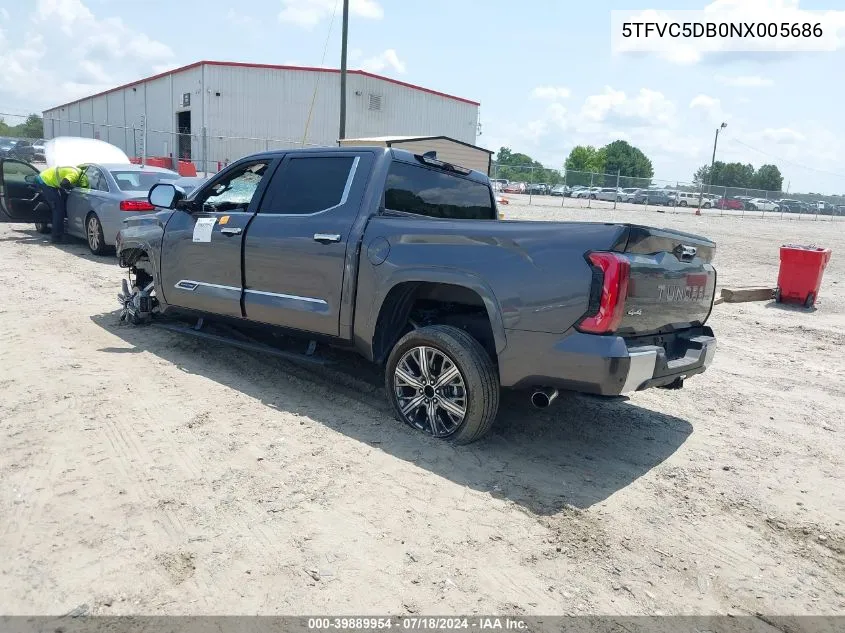 5TFVC5DB0NX005686 2022 Toyota Tundra Hybrid Capstone