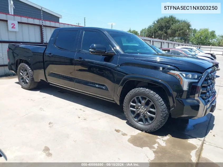 5TFNA5EC1NX003250 2022 Toyota Tundra Platinum