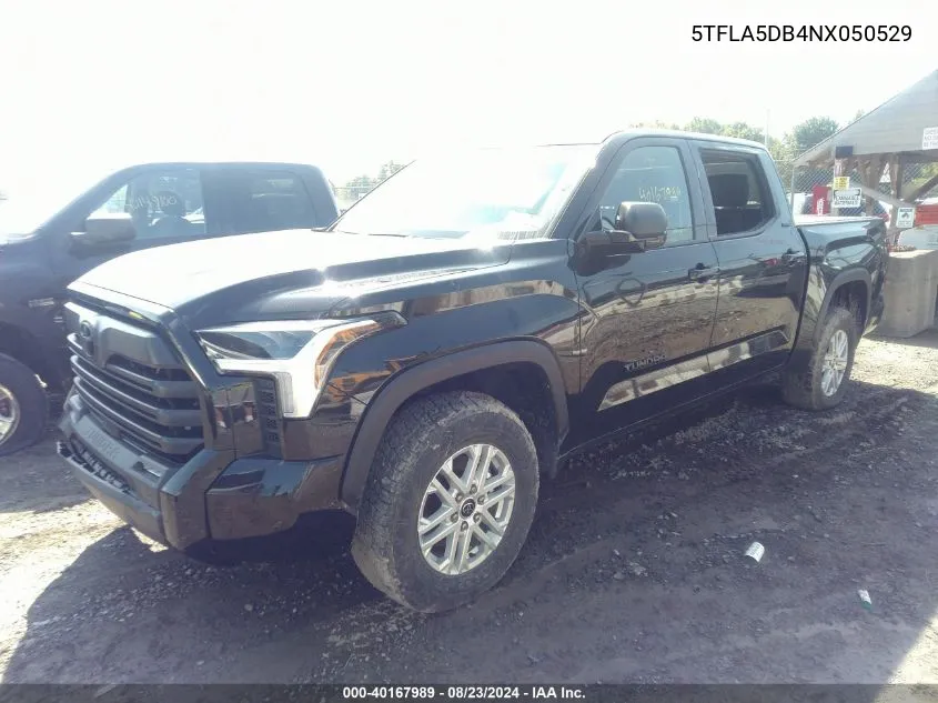 2022 Toyota Tundra Sr5 VIN: 5TFLA5DB4NX050529 Lot: 40167989