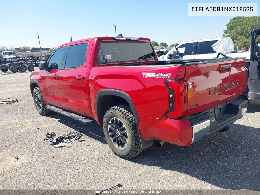 5TFLA5DB1NX018525 2022 Toyota Tundra Sr5