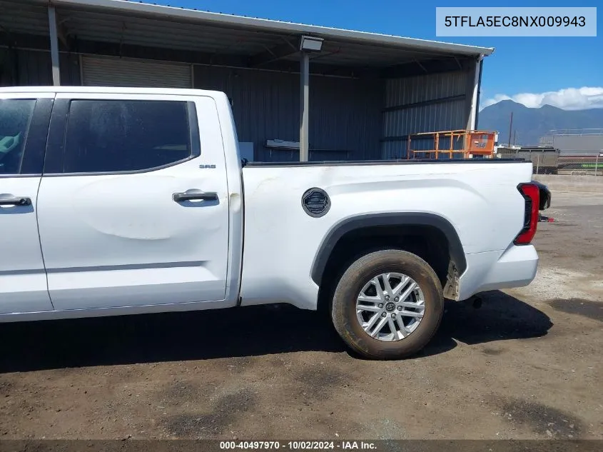 5TFLA5EC8NX009943 2022 Toyota Tundra Sr5