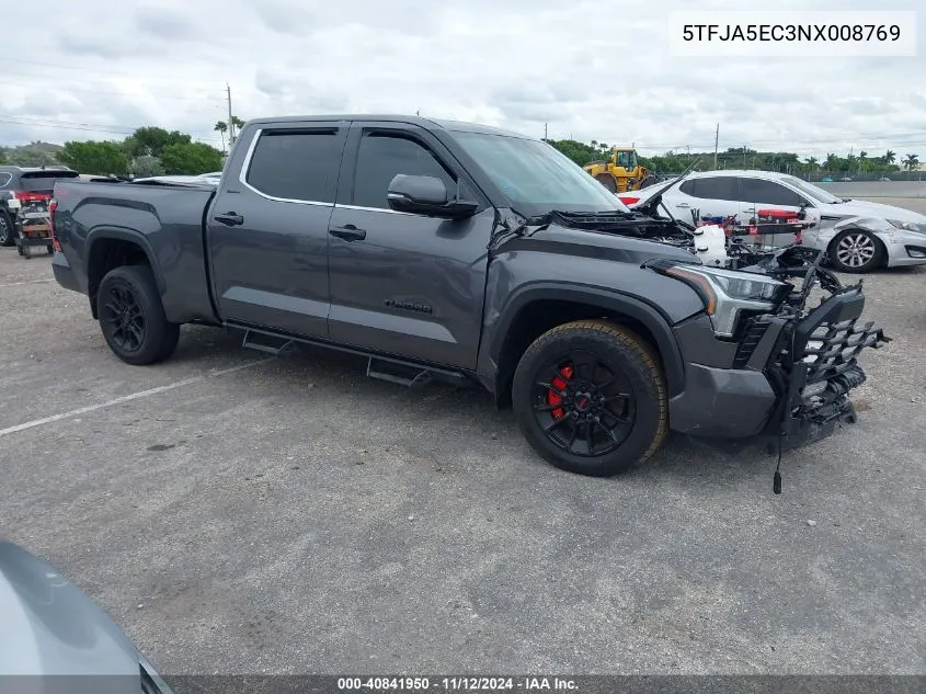 2022 Toyota Tundra Limited VIN: 5TFJA5EC3NX008769 Lot: 40841950