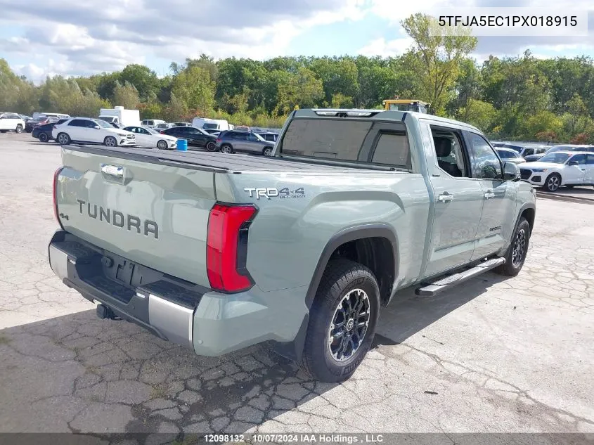 2023 Toyota Tundra Crewmax Limited VIN: 5TFJA5EC1PX018915 Lot: 12098132