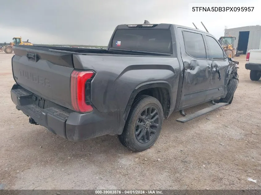 2023 Toyota Tundra Platinum VIN: 5TFNA5DB3PX095957 Lot: 39083876