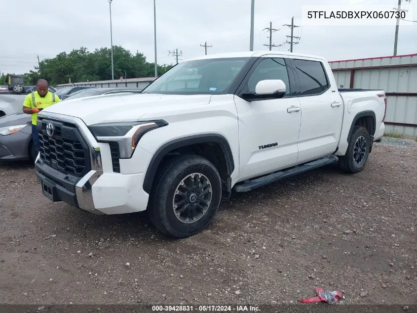 2023 Toyota Tundra Sr5 VIN: 5TFLA5DBXPX060730 Lot: 39428831